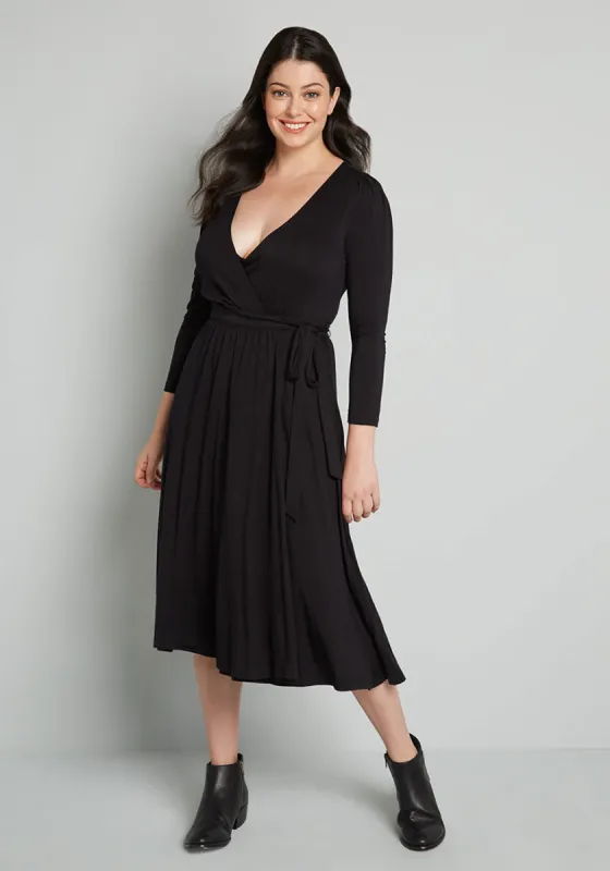 This Is My Moment Wrap Dress sold by Modcloth