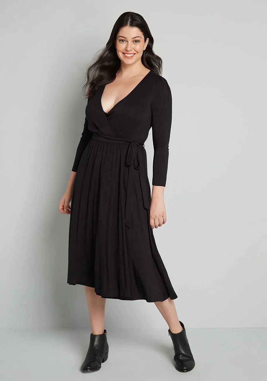 This Is My Moment Wrap Dress sold by Modcloth