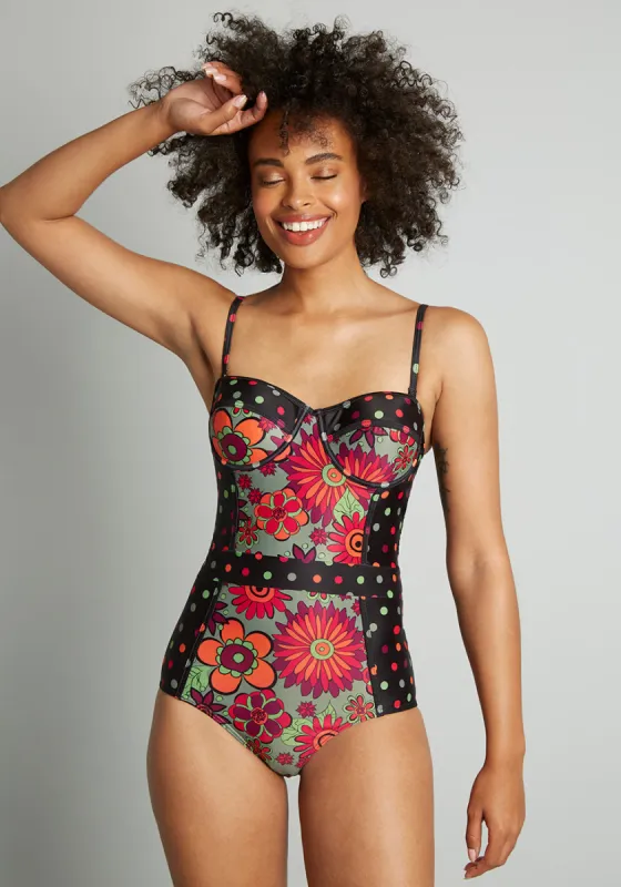 The Pippa One-Piece Swimsuit sold by Modcloth