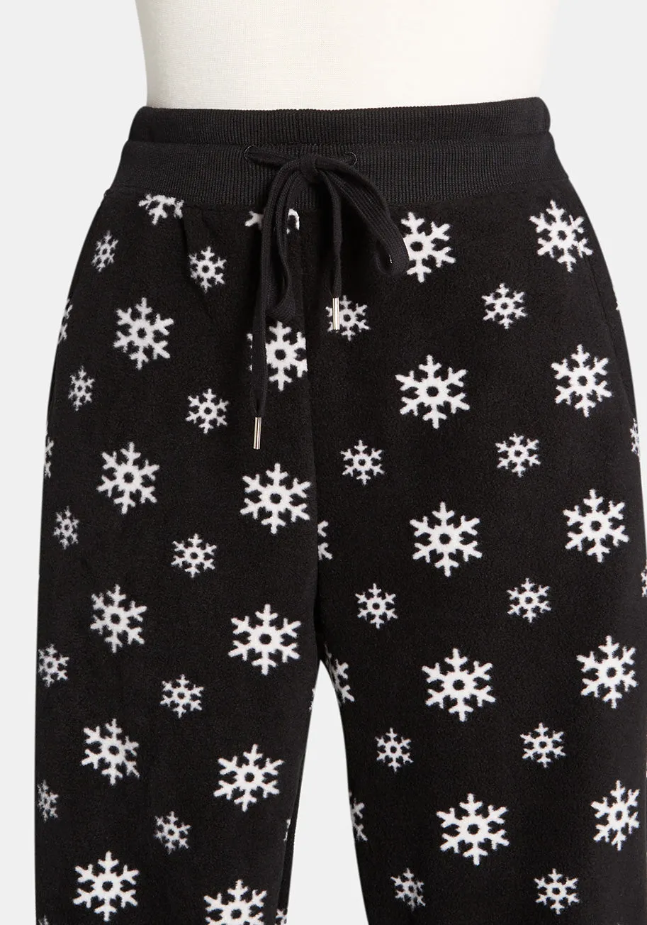 Dashing Through the Snowflakes Fleece Joggers sold by Modcloth product image thumbnail 3