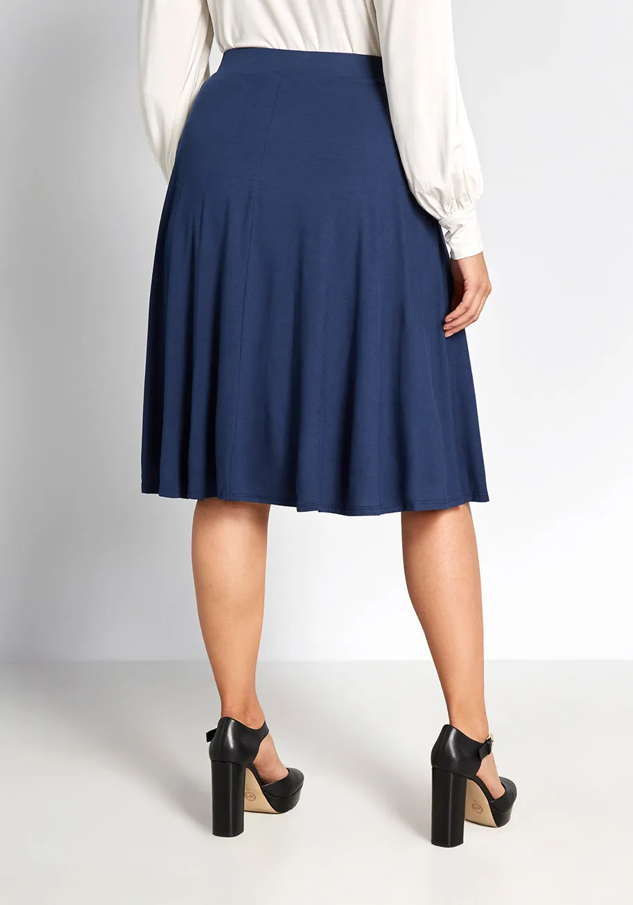 Excellence Attained Knit A-Line Skirt sold by Modcloth product image thumbnail 2