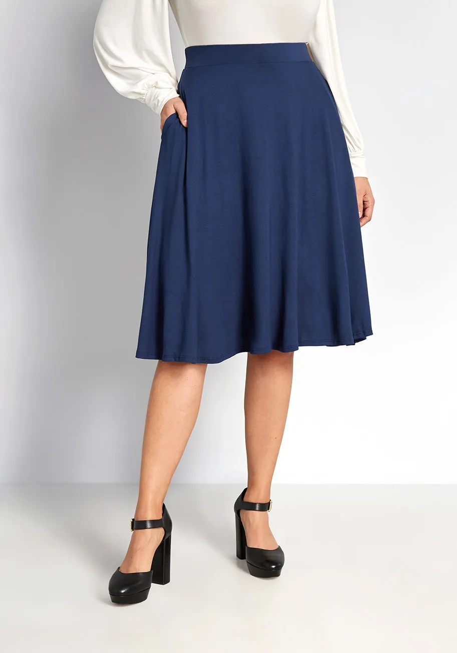 Excellence Attained Knit A-Line Skirt sold by Modcloth product image thumbnail 3