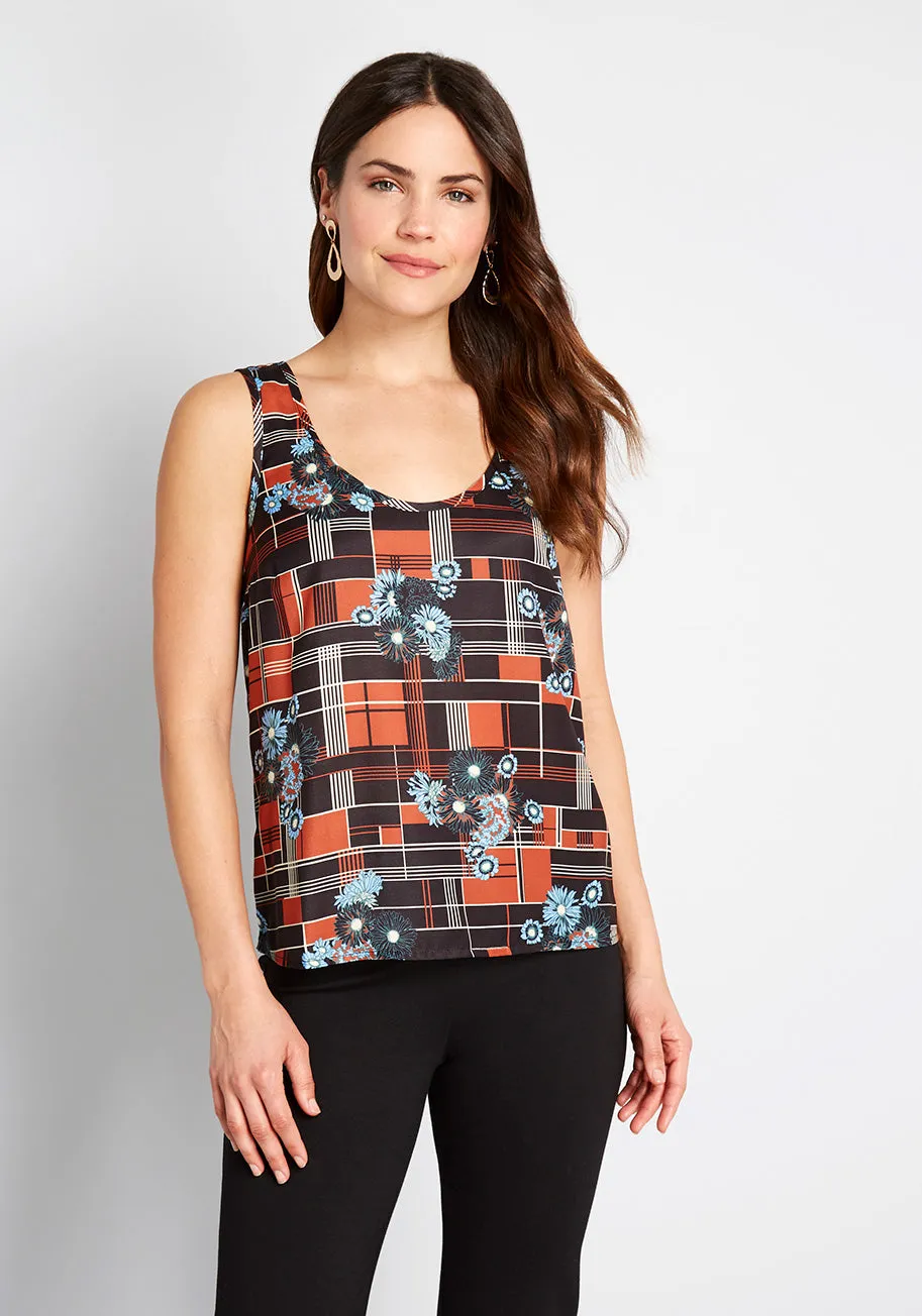 At First Sight Sleeveless Blouse sold by Modcloth
