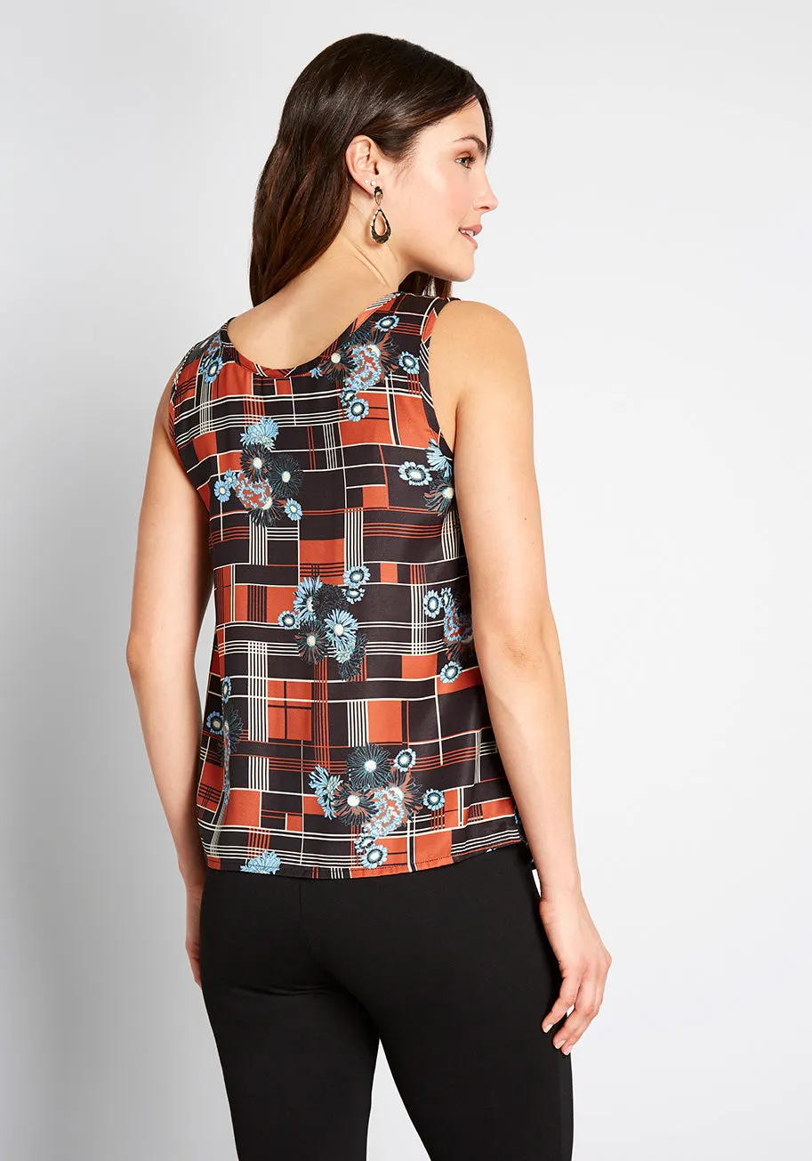 At First Sight Sleeveless Blouse sold by Modcloth product image thumbnail 2