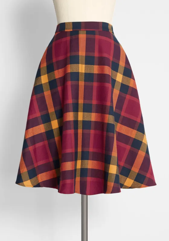 ModCloth x Collectif Bookworm A-Line Skirt sold by Modcloth
