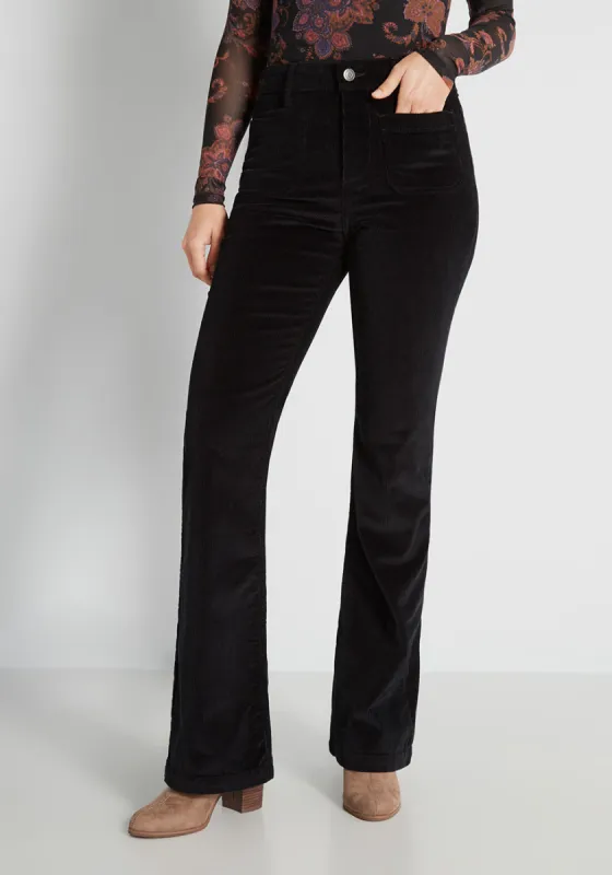 Mariner Days Corduroy Flared Jeans sold by Modcloth