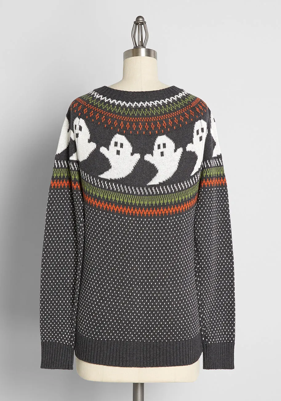 You've Been Ghosted Fair Isle Cardigan sold by Modcloth product image thumbnail 3