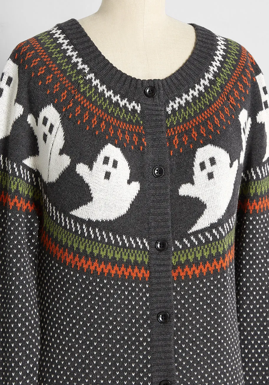 You've Been Ghosted Fair Isle Cardigan sold by Modcloth product image thumbnail 4