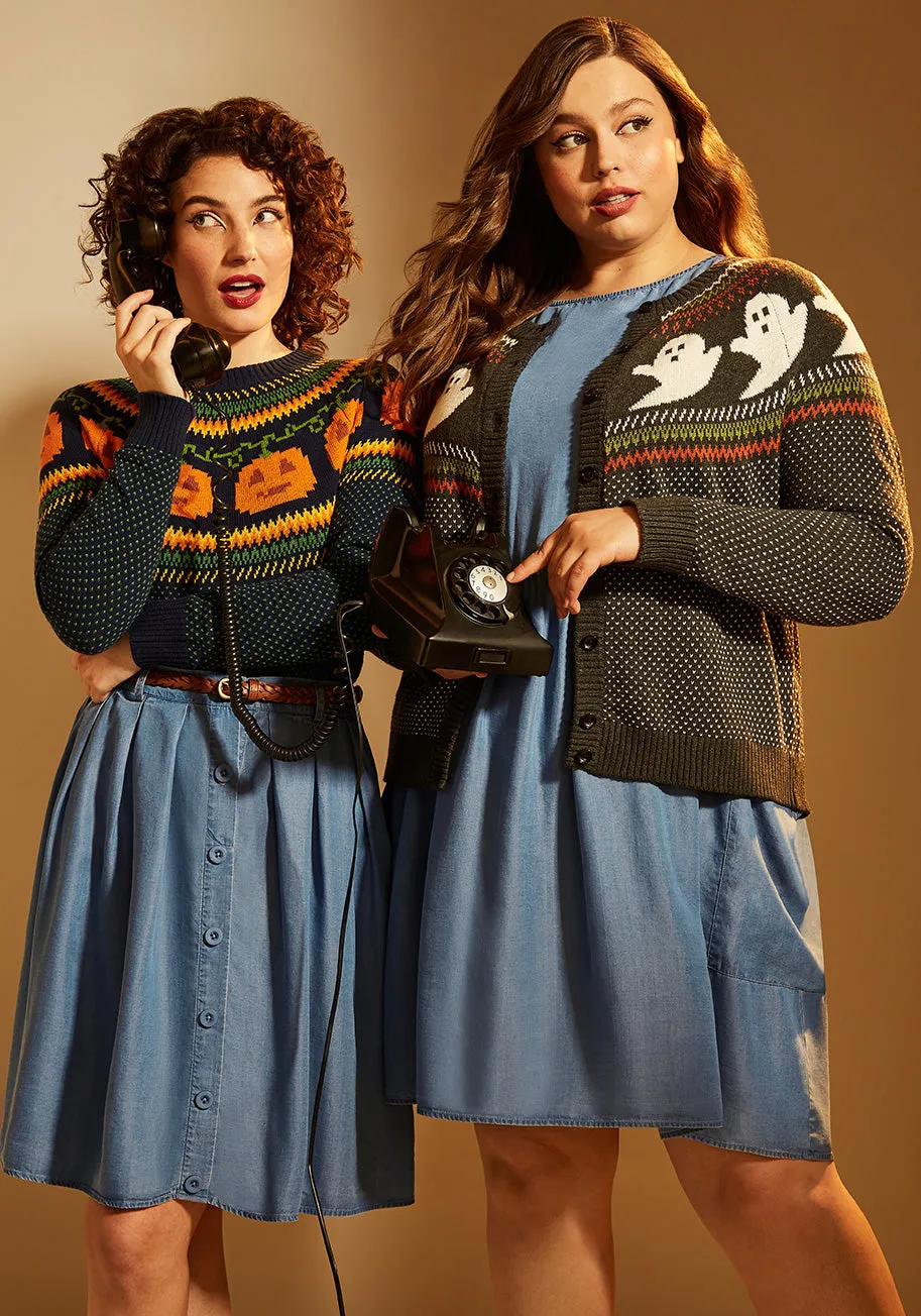 You've Been Ghosted Fair Isle Cardigan sold by Modcloth product image thumbnail 2