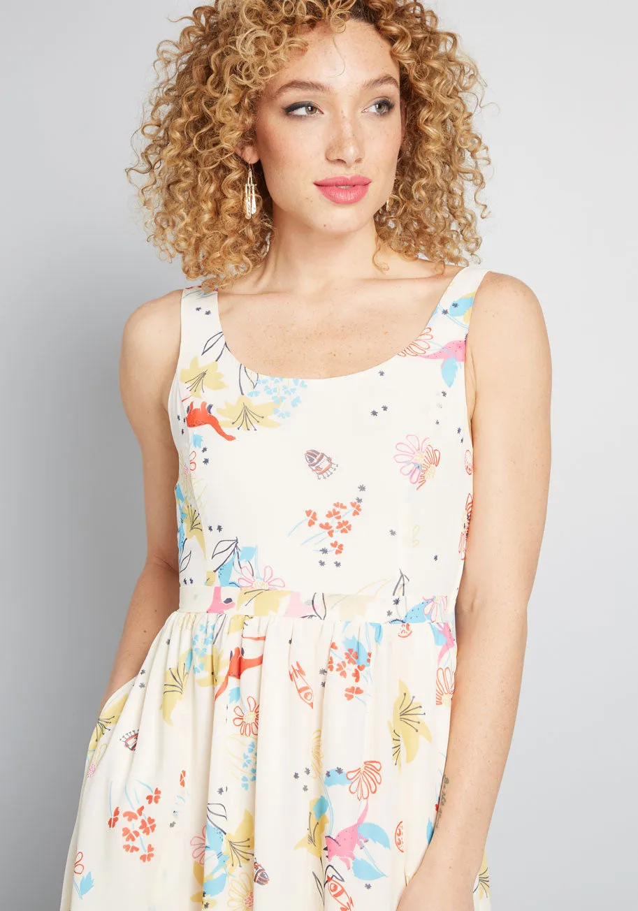 Freeing Feeling Midi Dress sold by Modcloth product image thumbnail 4