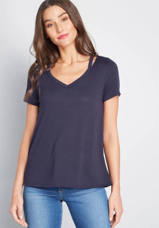 Boosted Basic Cutout T-Shirt sold by Modcloth