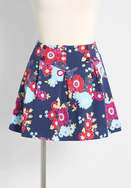 Keeping Score Pleated Skort sold by Modcloth