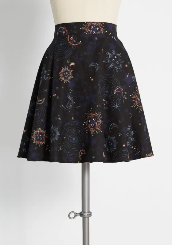 Celestial Swirl Skater Skirt sold by Modcloth