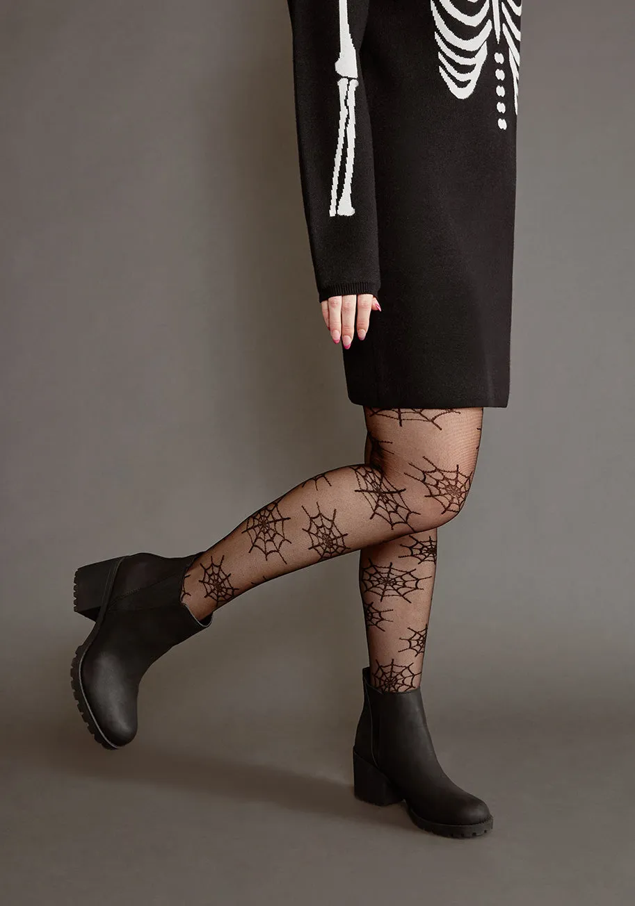 Chic Cobwebs Tights sold by Modcloth