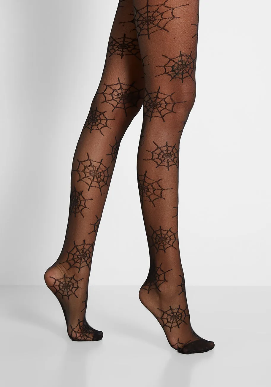 Chic Cobwebs Tights sold by Modcloth product image thumbnail 2