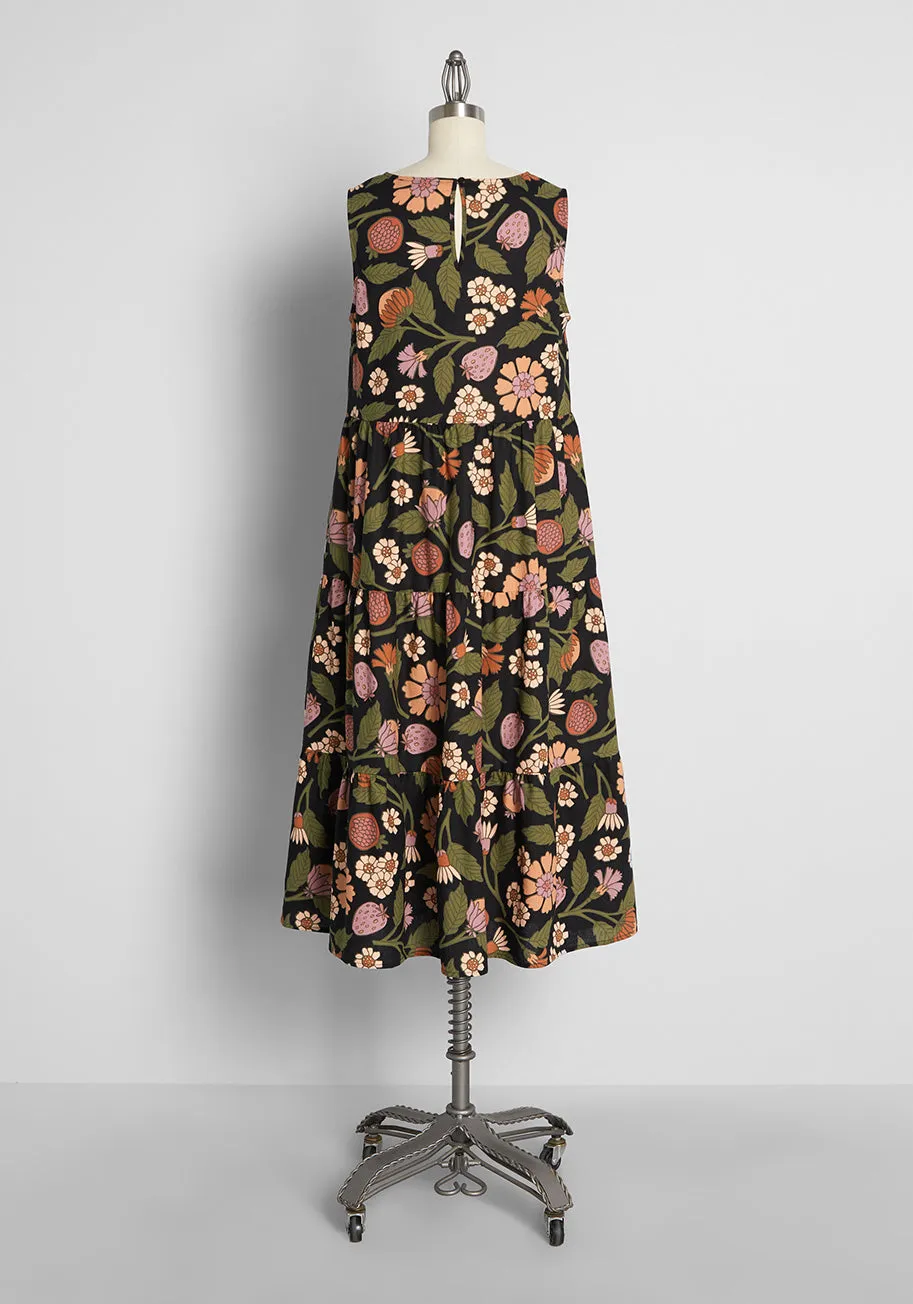 Garden of Secrets Midi Dress sold by Modcloth product image thumbnail 2