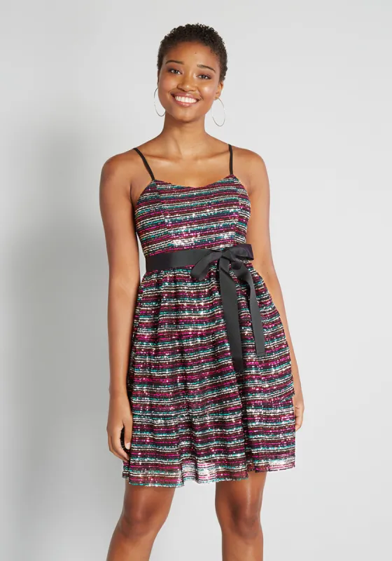Glistening Rainbows Mini Dress sold by Modcloth