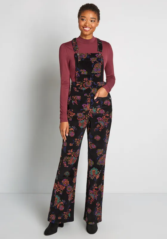 Paisley Makes Perfect Cord Overalls sold by Modcloth