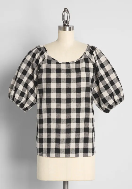 Check You Out! Top sold by Modcloth