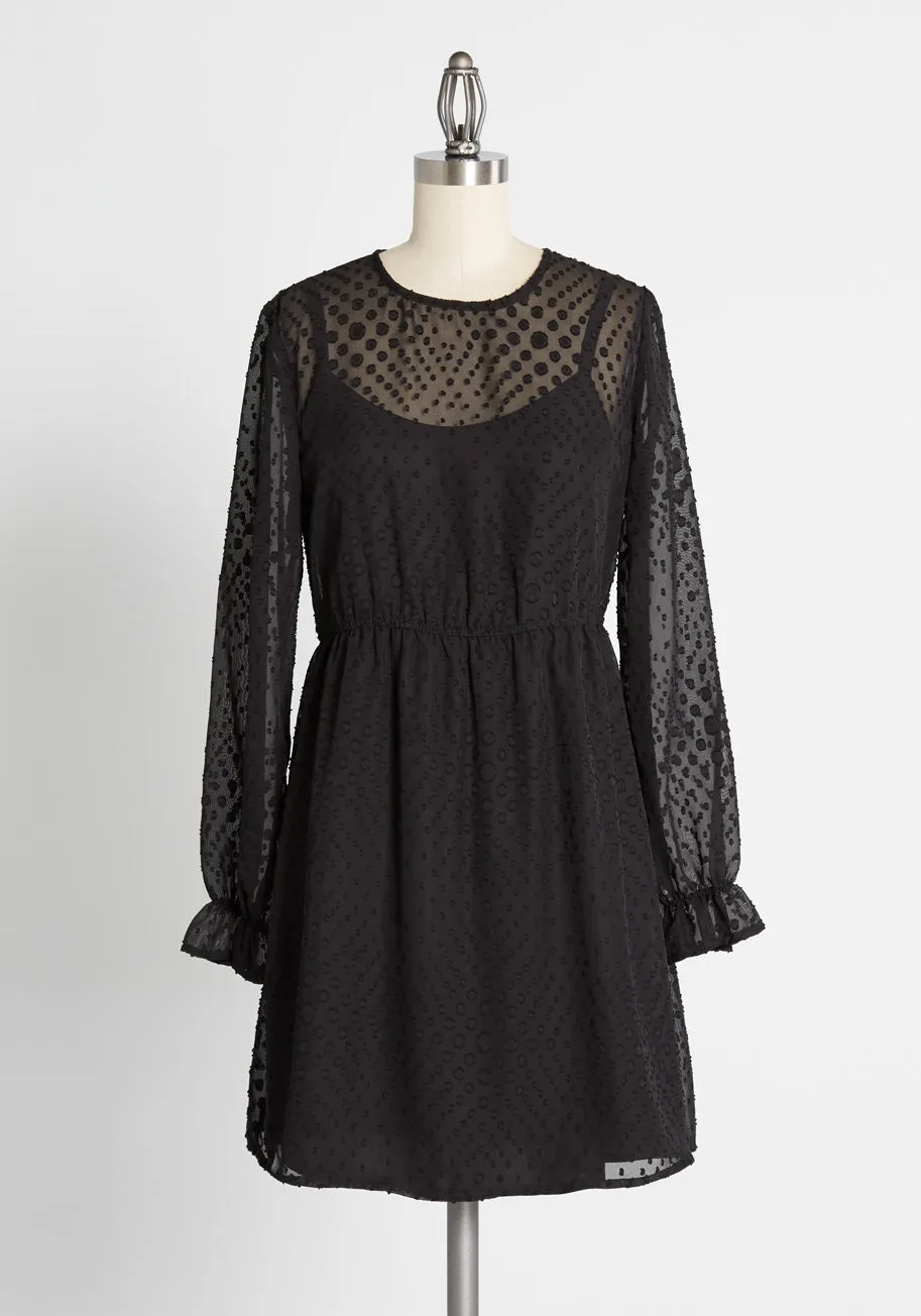 Dot Right Now Mini Dress sold by Modcloth