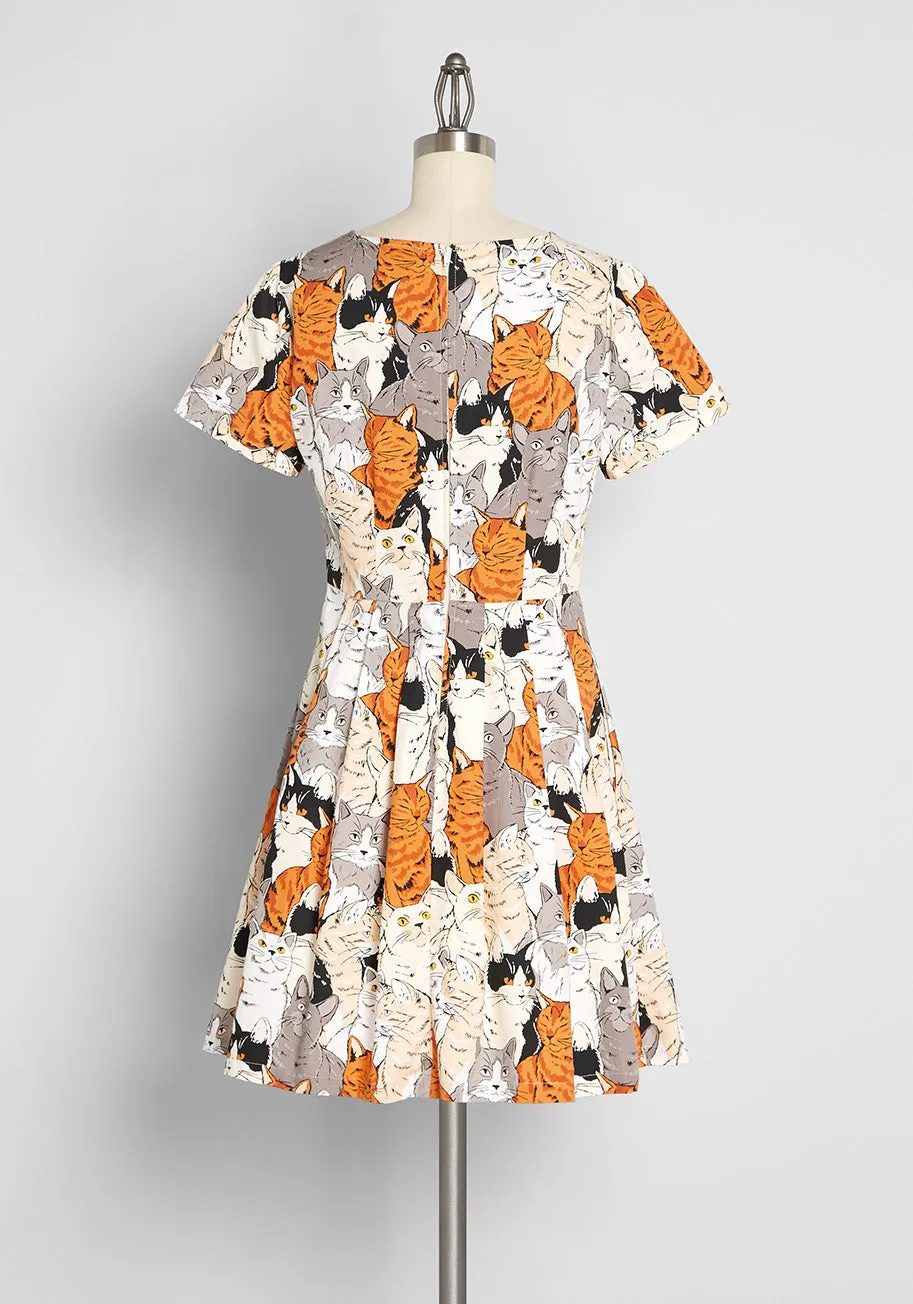 My Furry Alliance A-Line Dress sold by Modcloth product image thumbnail 2