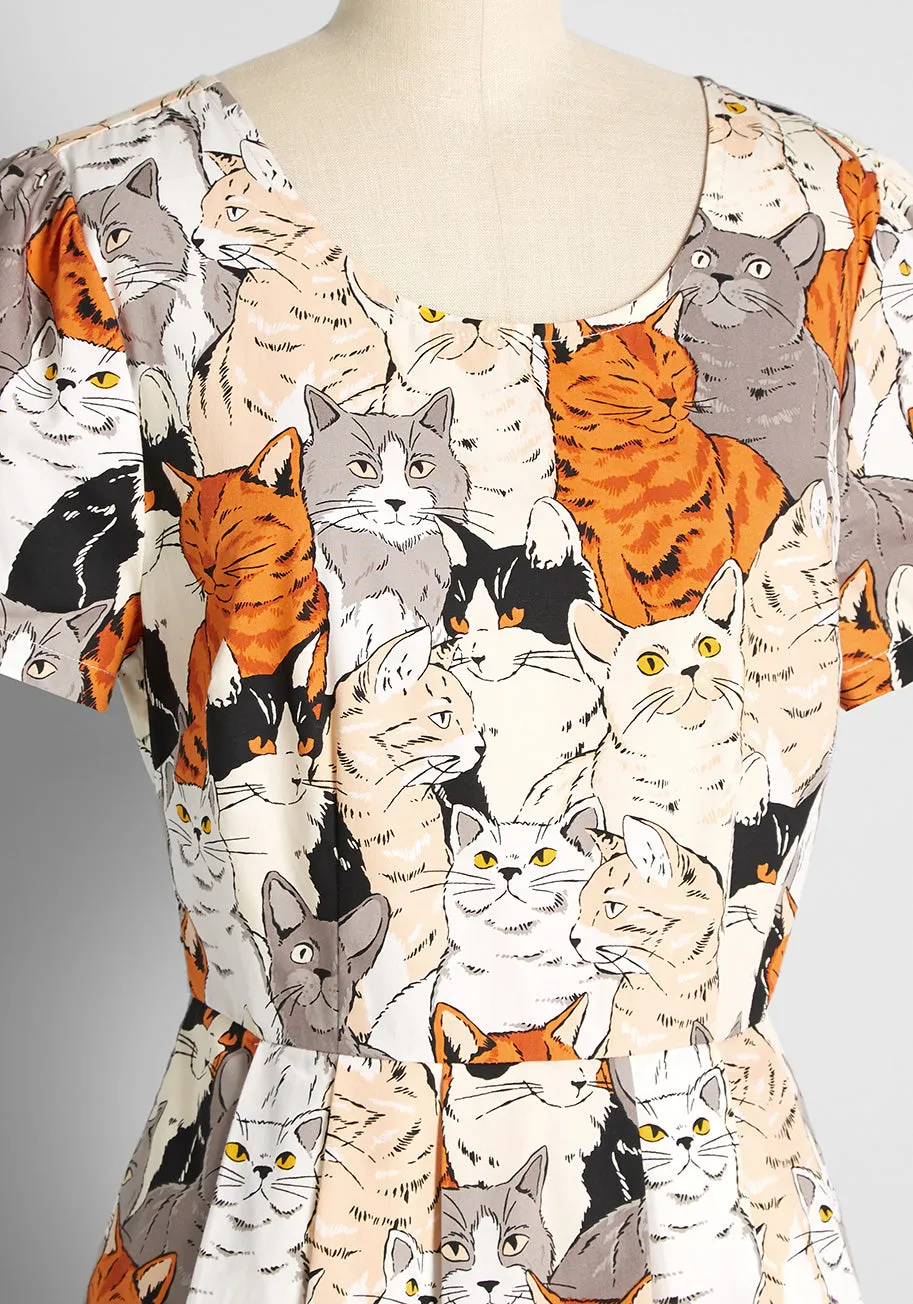 My Furry Alliance A-Line Dress sold by Modcloth product image thumbnail 3