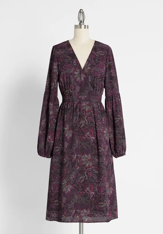 A Moment in Fine Midi Dress sold by Modcloth