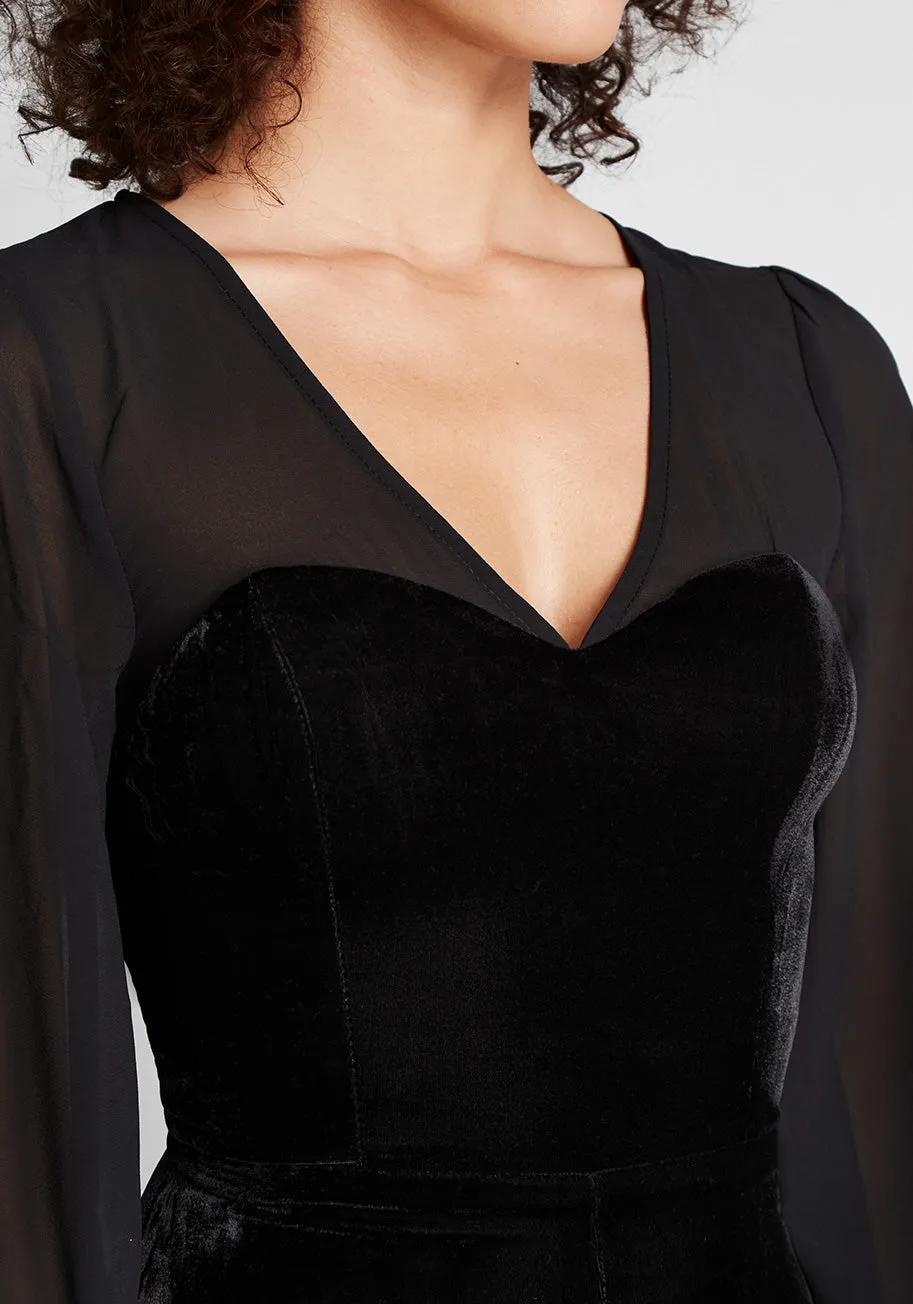 Ready for My Close-Up Velvet Jumpsuit sold by Modcloth product image thumbnail 4