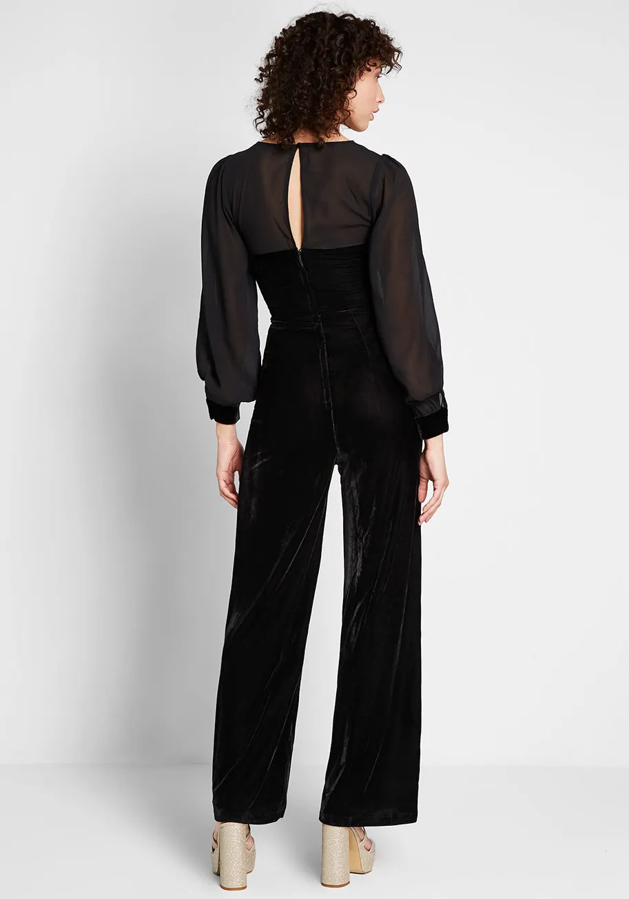 Ready for My Close-Up Velvet Jumpsuit sold by Modcloth product image thumbnail 2