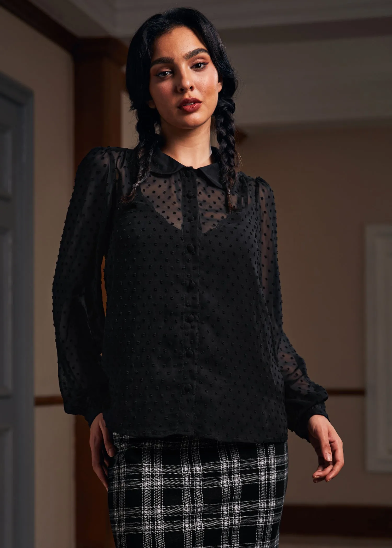 More Mulled Wine Collared Blouse sold by Modcloth product image thumbnail 4