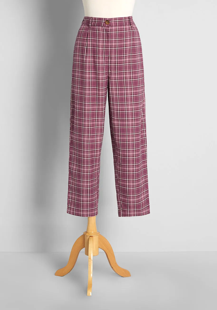 Feeling Classic Plaid Pants sold by Modcloth
