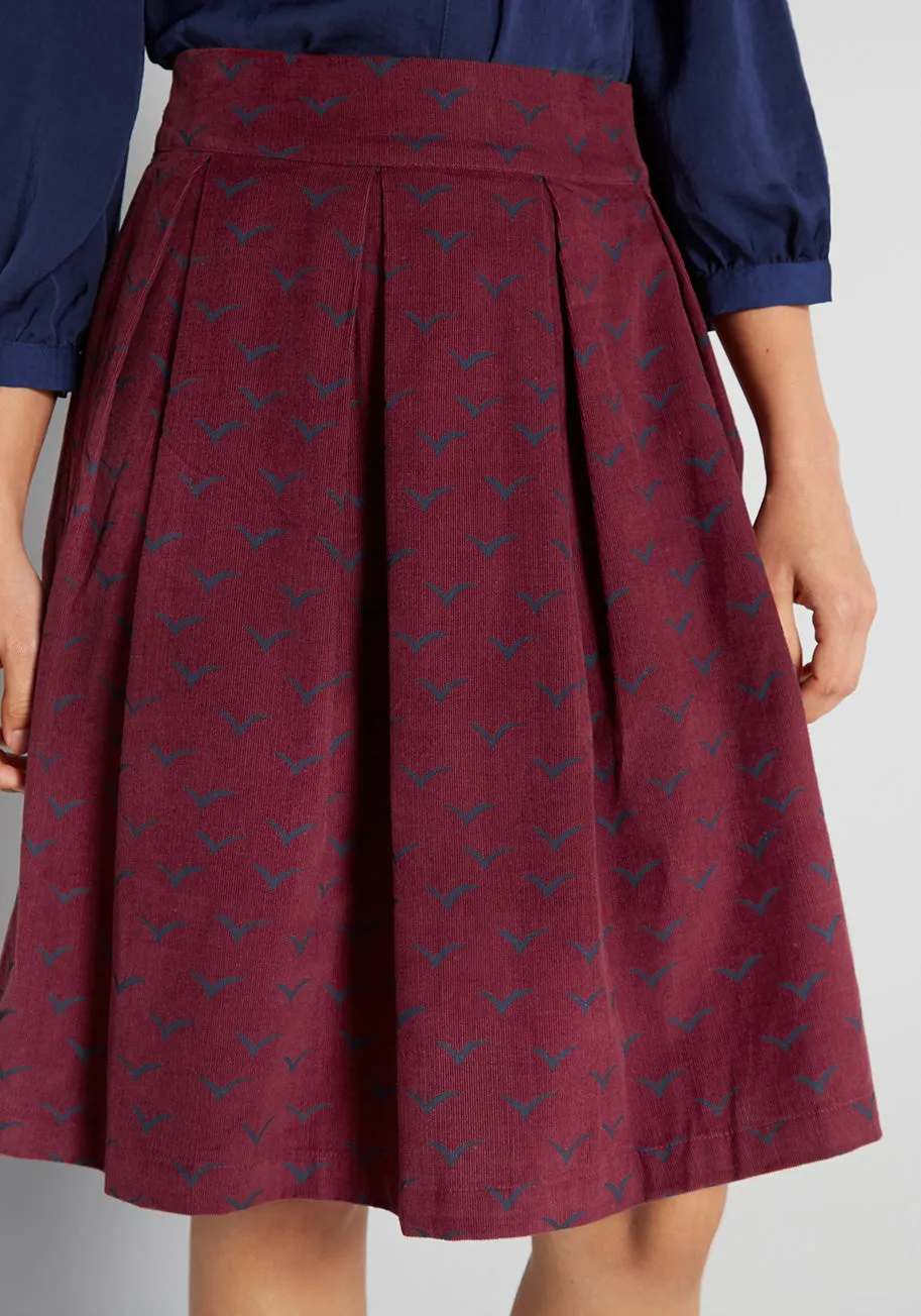 Come Fly Away A-Line Skirt sold by Modcloth product image thumbnail 4