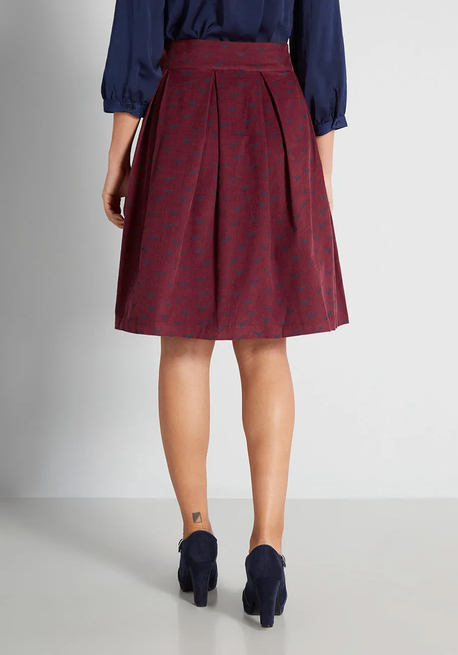 Come Fly Away A-Line Skirt sold by Modcloth product image thumbnail 2