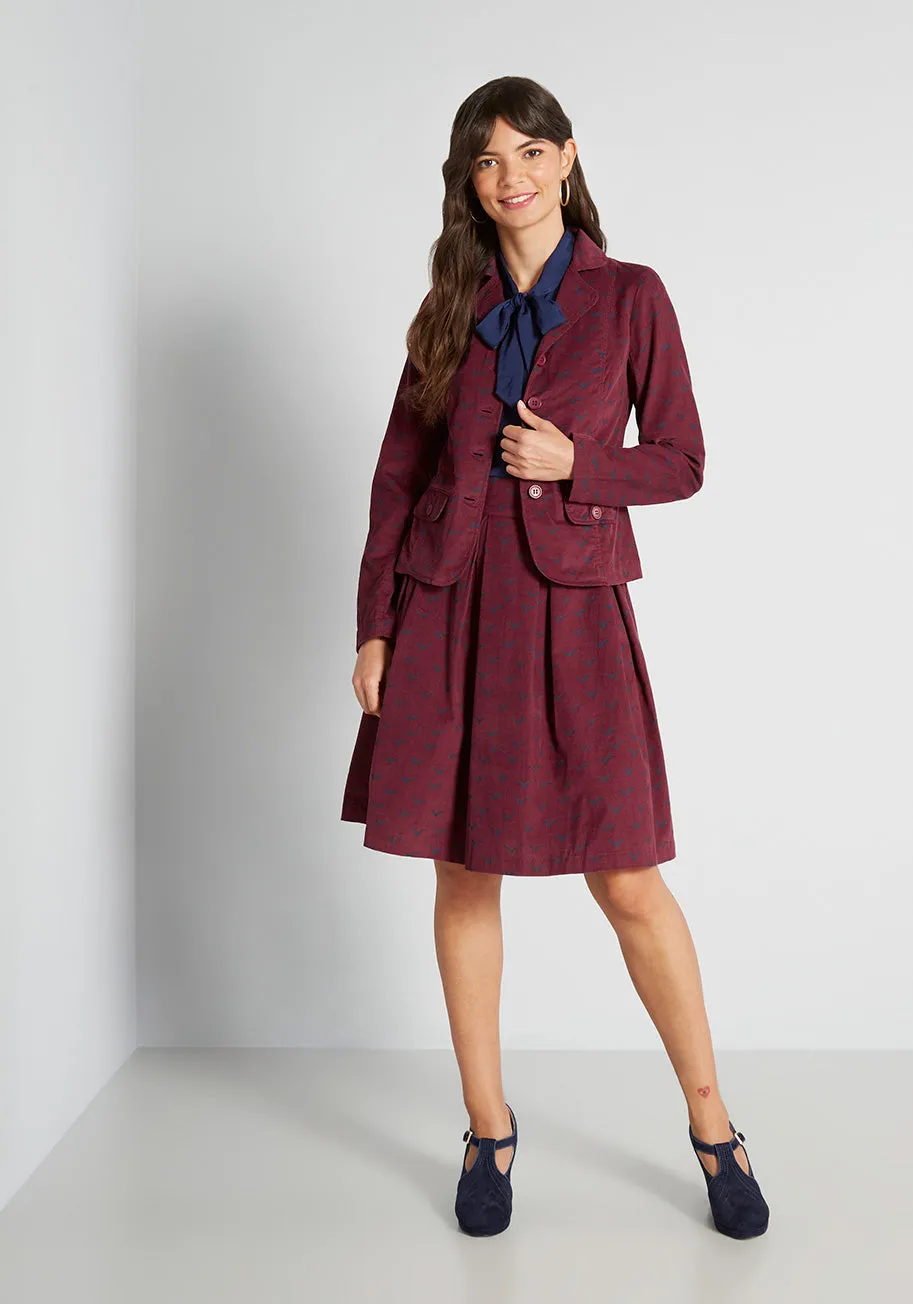 Come Fly Away A-Line Skirt sold by Modcloth product image thumbnail 3