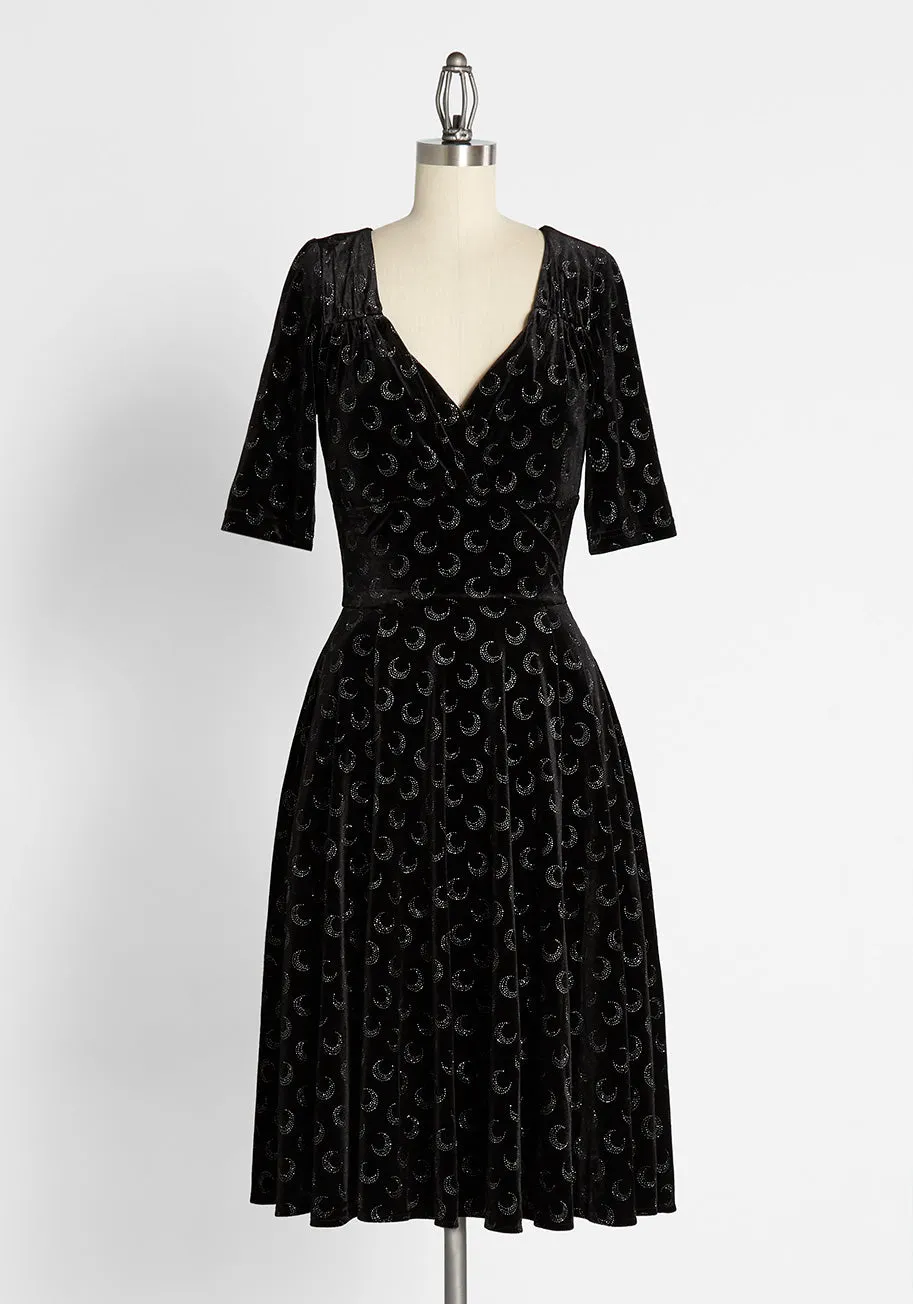 Dancing Beneath the Glitter Moon Dress sold by Modcloth