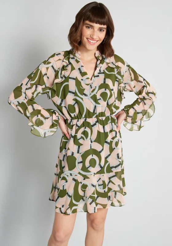 Medusa Moments Mini Dress made by Modcloth