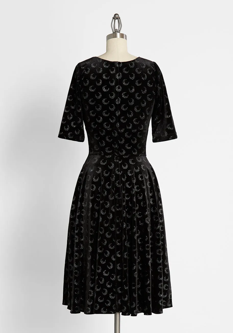 Dancing Beneath the Glitter Moon Dress sold by Modcloth product image thumbnail 2