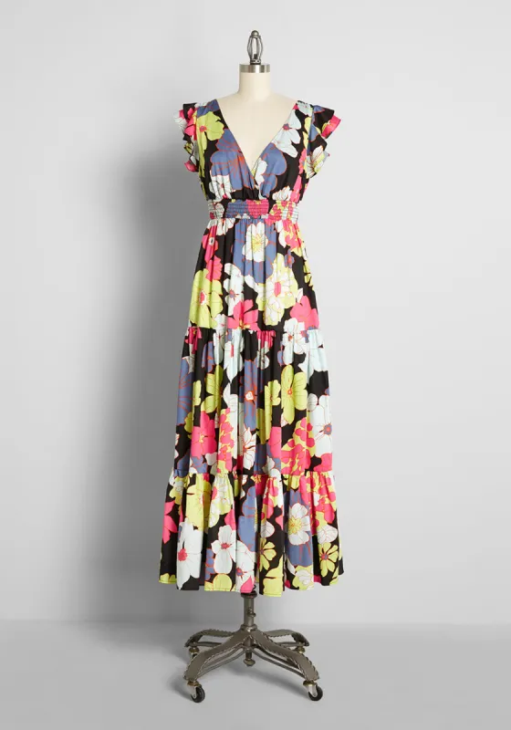 Vamped Up Vagabond Maxi Dress sold by Modcloth