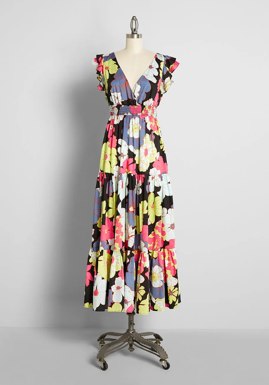 Vamped Up Vagabond Maxi Dress sold by Modcloth