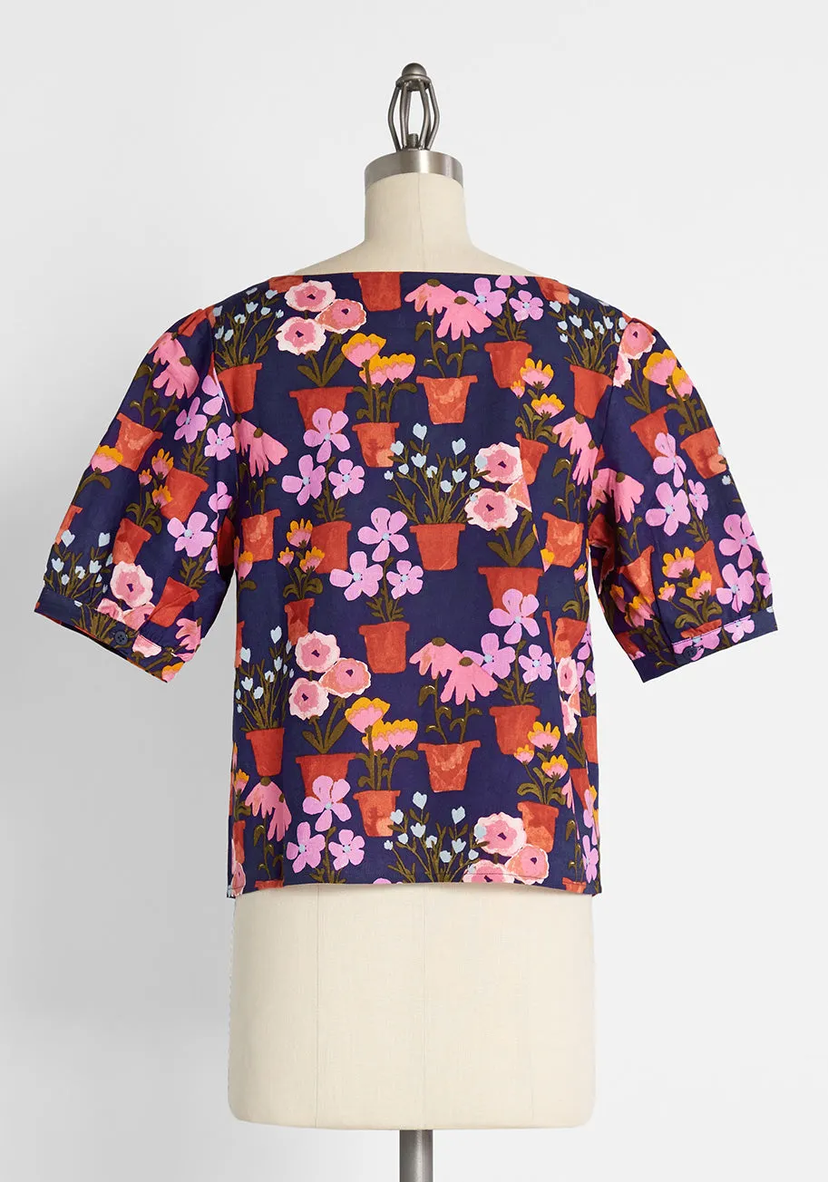 Alive to Thrive Button-Up Top sold by Modcloth product image thumbnail 2