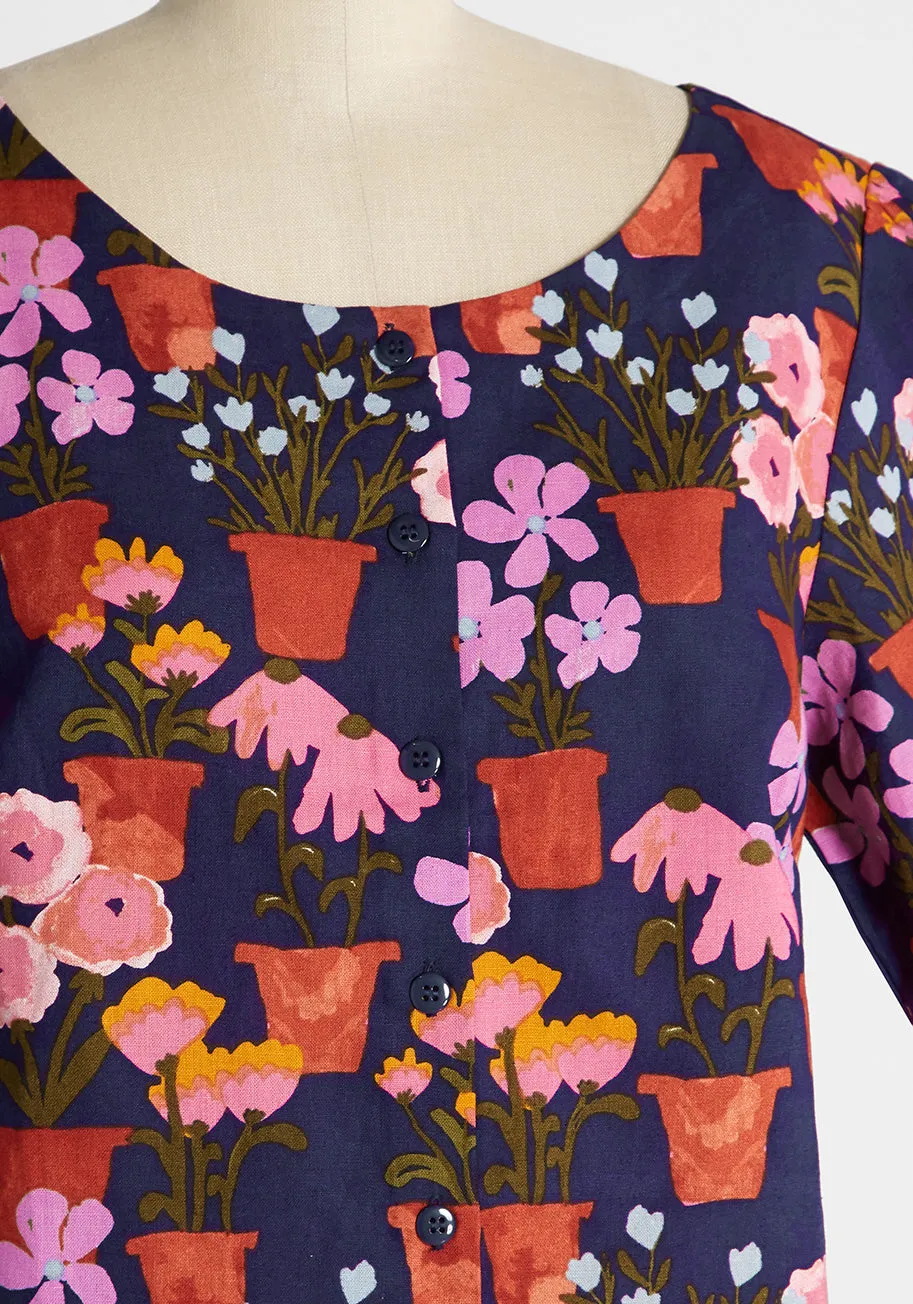 Alive to Thrive Button-Up Top sold by Modcloth product image thumbnail 3