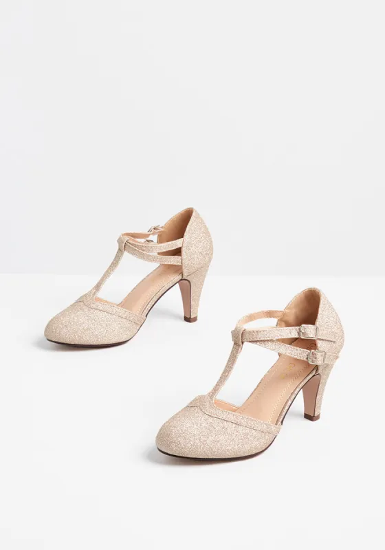 Endearing Evening T-Strap Heel sold by Modcloth