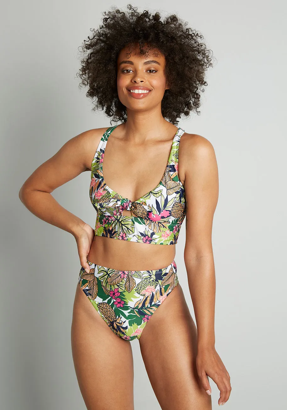 The Franky High-Waisted Bikini Bottom (Final Sale) sold by Modcloth