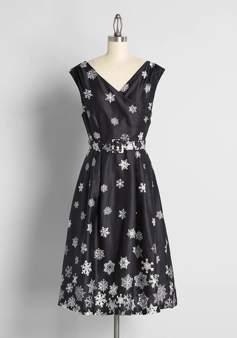 The Snow Must Go On Fit and Flare Dress sold by Modcloth