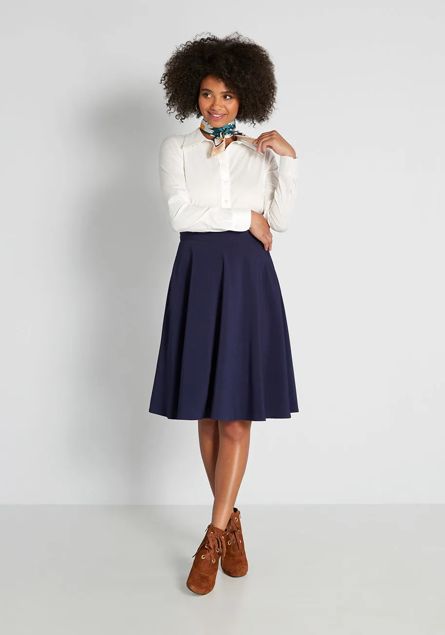 Just This Sway A-Line Skirt sold by Modcloth product image thumbnail 3