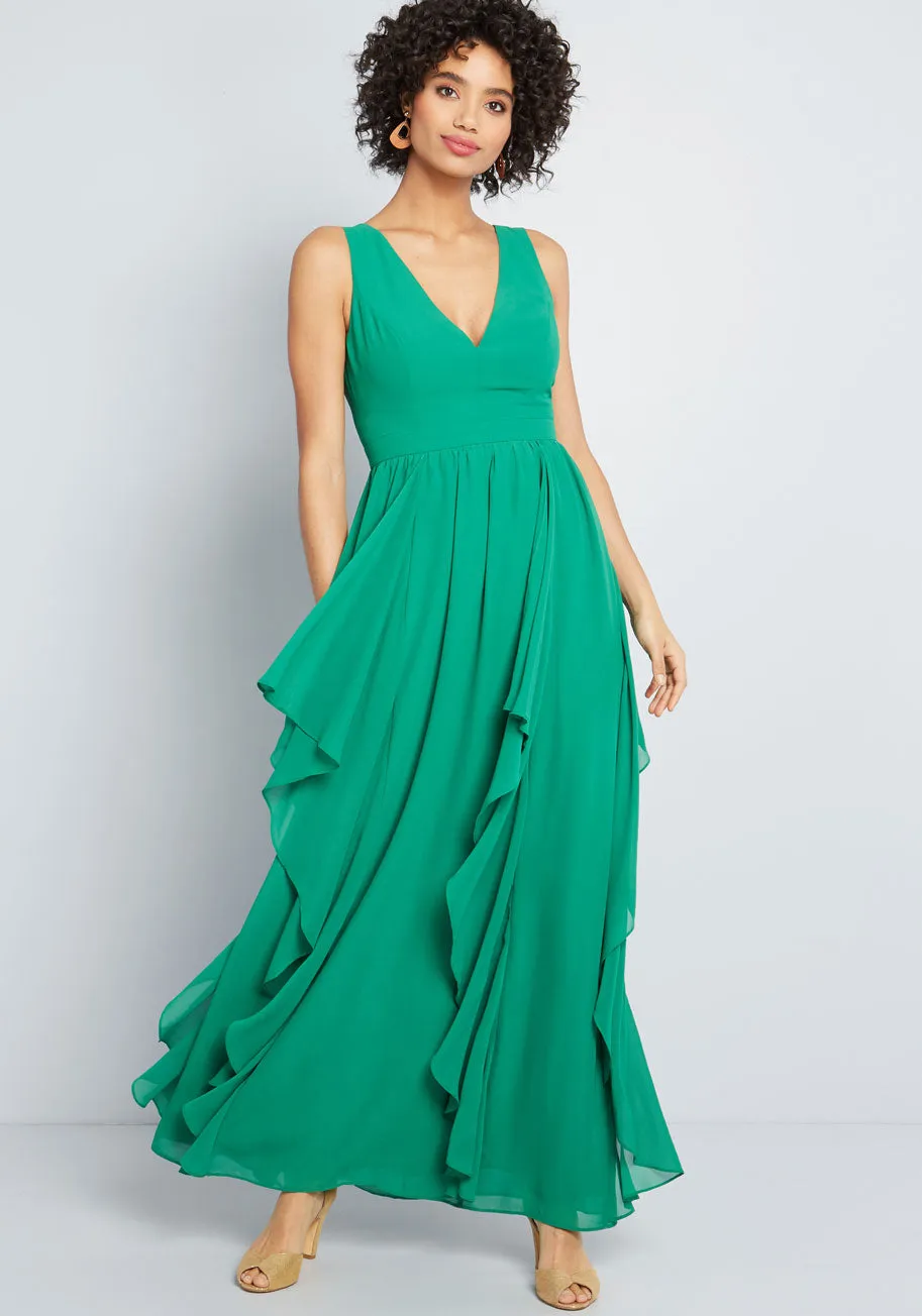 As Ruffles Ripple Maxi Dress sold by Modcloth
