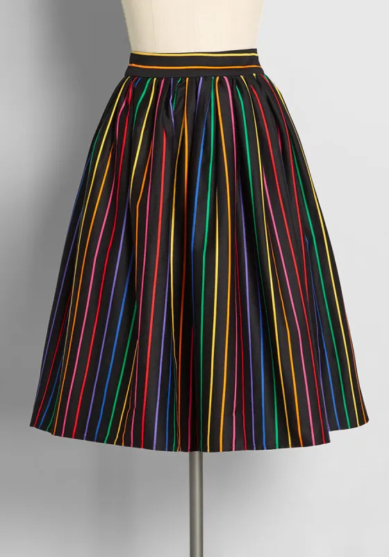 Rainbow Embraces Swing Skirt sold by Modcloth