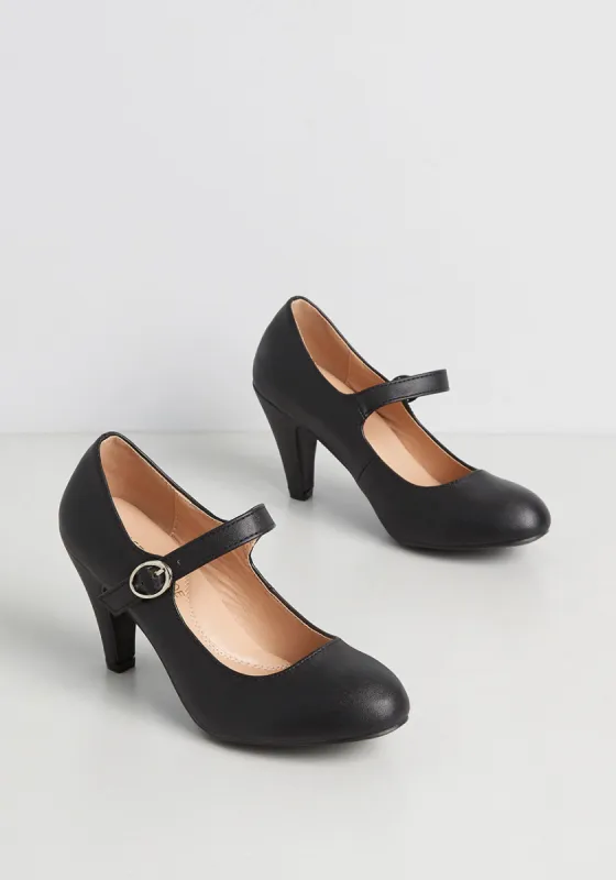 Kickin' Up Feels Mary Jane Heel sold by Modcloth