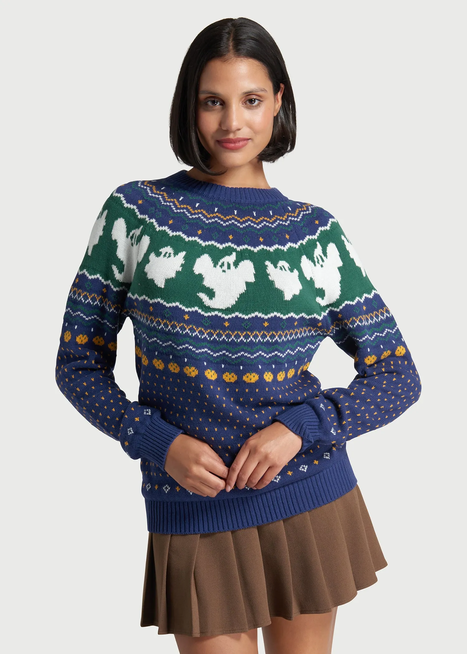 Happy Hauntings Fair Isle Sweater sold by Modcloth