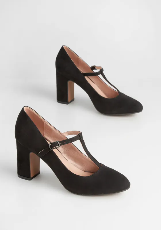 Simple Pleasantries T-Strap Heel sold by Modcloth